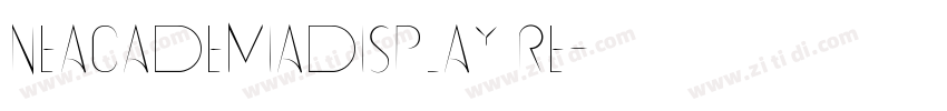 NeacademiaDisplay Re字体转换